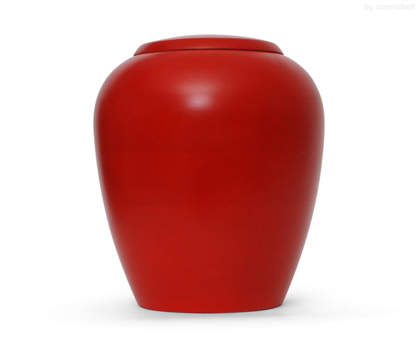 yasura® Amphore | Holzurne Pappel «rot»