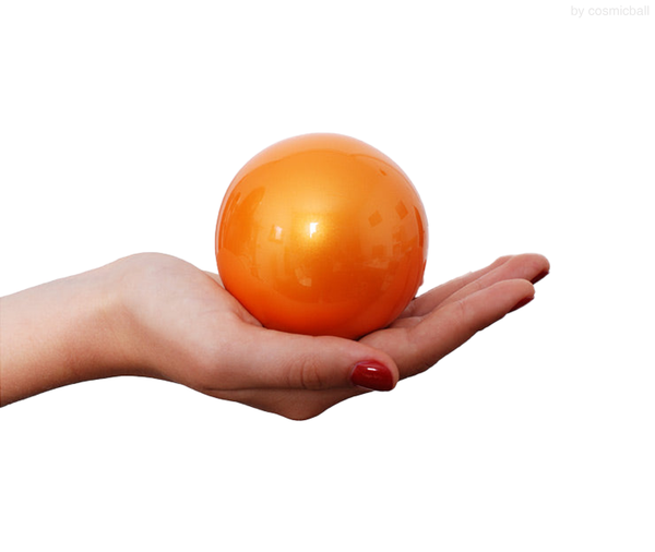 ball of love® Kugelurne «massiv» | Edelstahl «arancia» | Grösse: mini