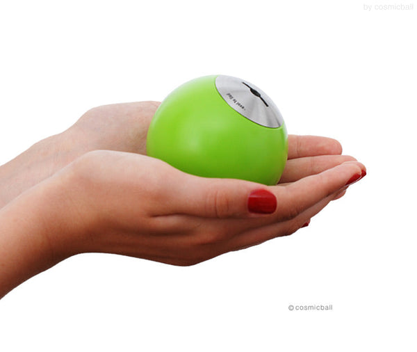 ball of love® Kugelurne «massiv» | Edelstahl «grasgrün» | Grösse: mini