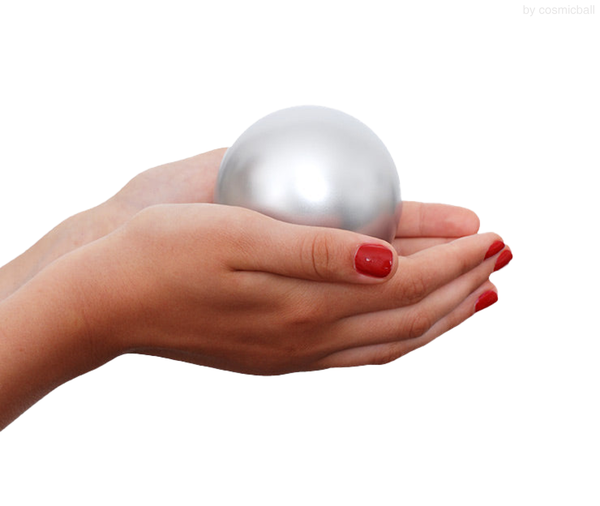 ball of love® Kugelurne «massiv» | Edelstahl «silber» | Grösse: mini