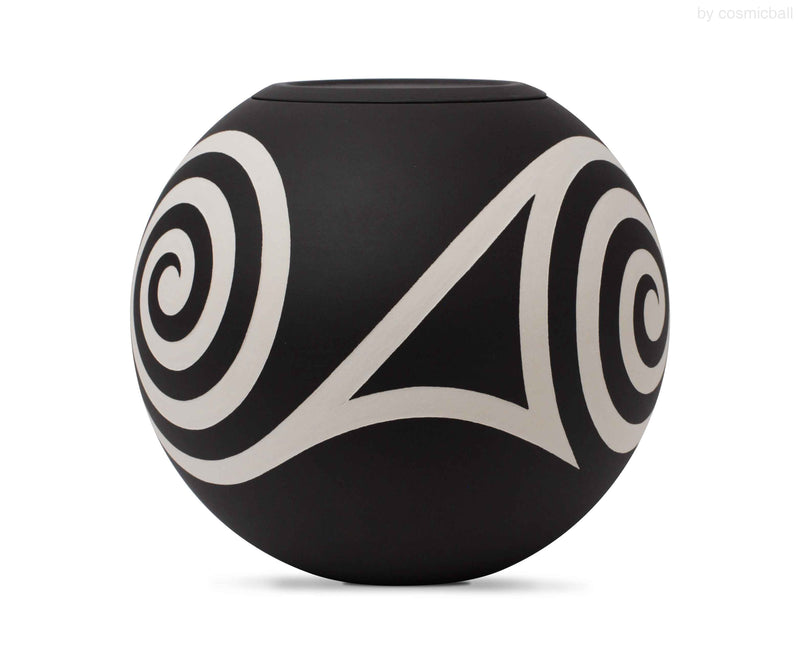 jembele®  Urne Doppelspirale schwarz