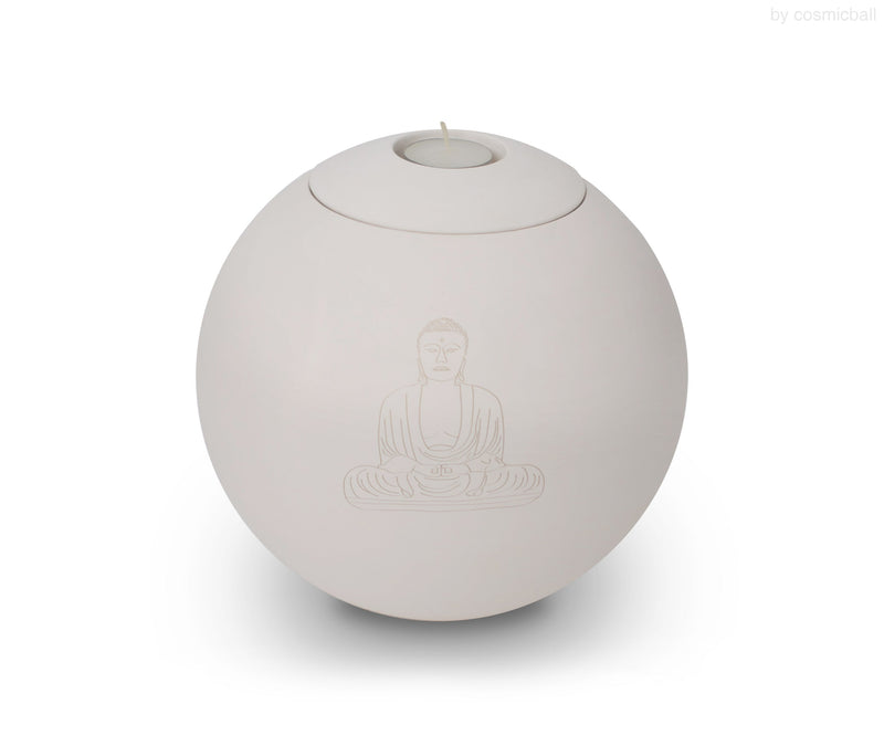sfera bianca© Urne buddha mit Kerze
