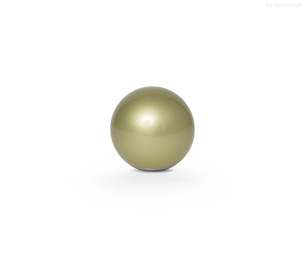 ball of love® Kugelurne «massiv» | Edelstahl «lindgrün» | Grösse: mini