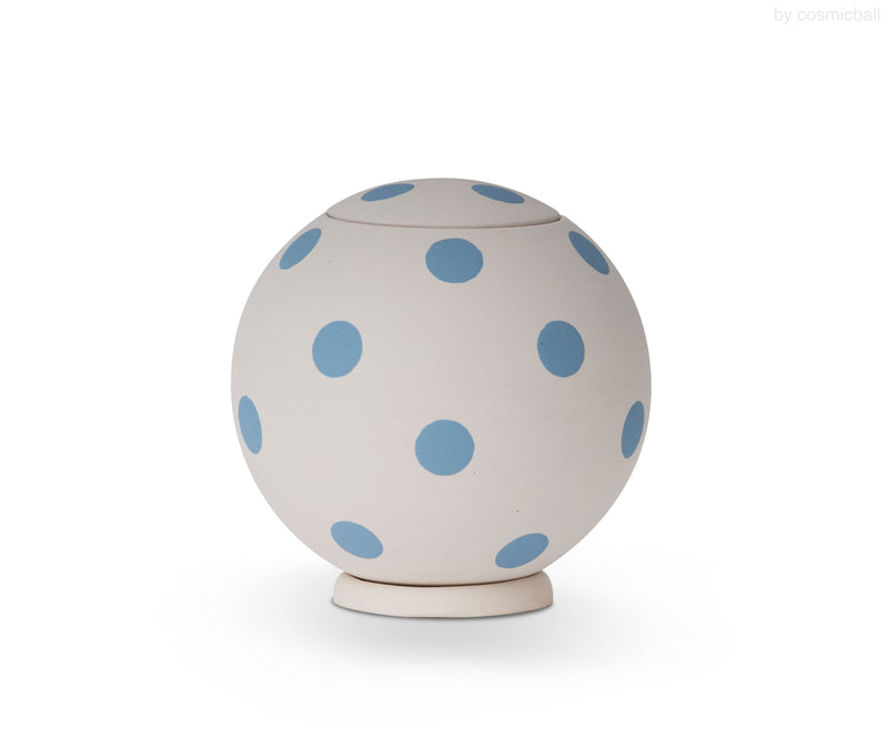 sfera bianca© Urne blau gepunktet klein