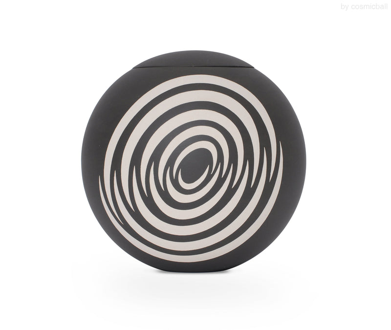 jembele®  Urne cosmic schwarz weiss