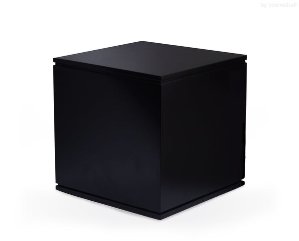 Schwarze mokkyu® Würfelurne schwarz matt URNE.CH