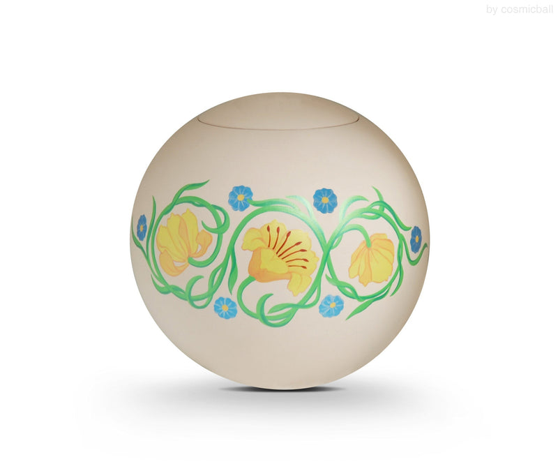 sfera bianca© Urne "Gelbe Blumen"