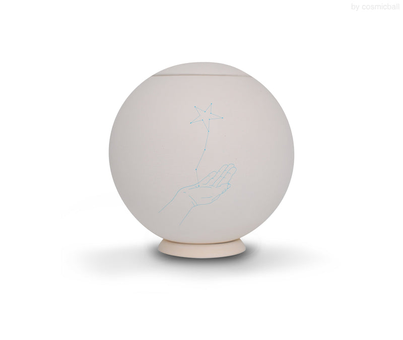 sfera bianca© Urne Hand Stern klein