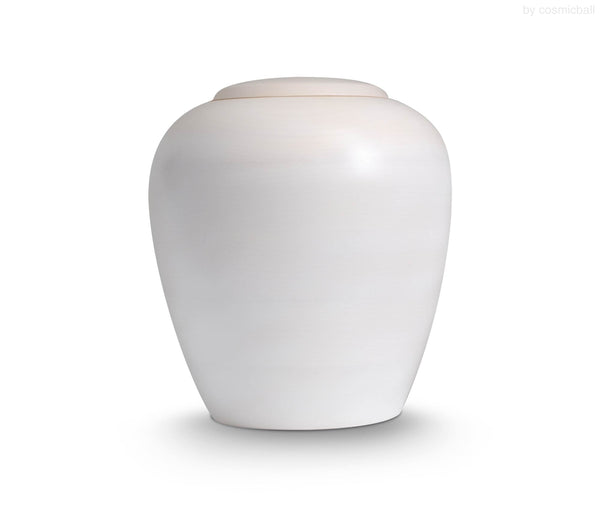 yasura® Amphore | Holzurne Ahorn «weiss»