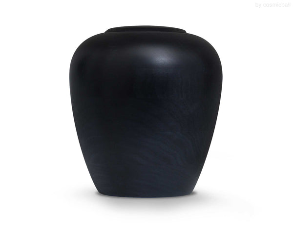 yasura® Amphore | Holzurne Pappel «schwarz»