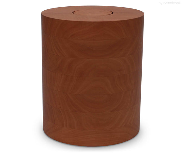 yasura® Säule | Holzurne Birne | Grösse: Partnerurne