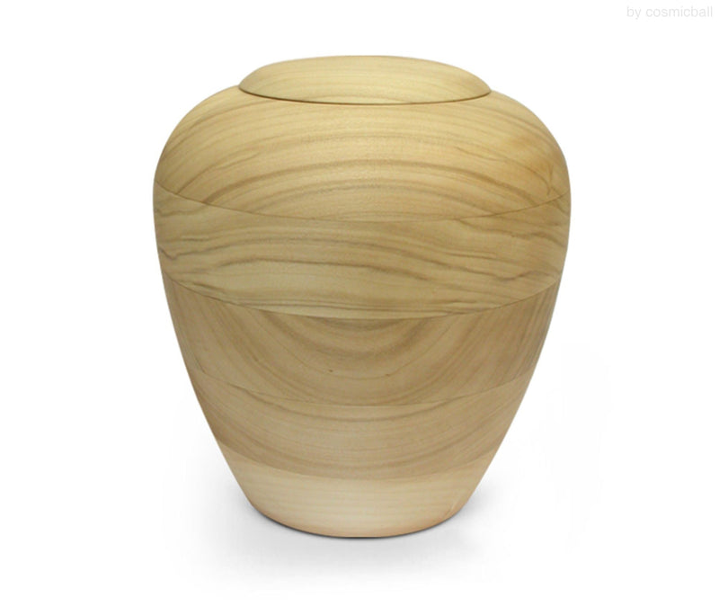 yasura® amphora | Wooden urn poplar «waxed» | Size: standard