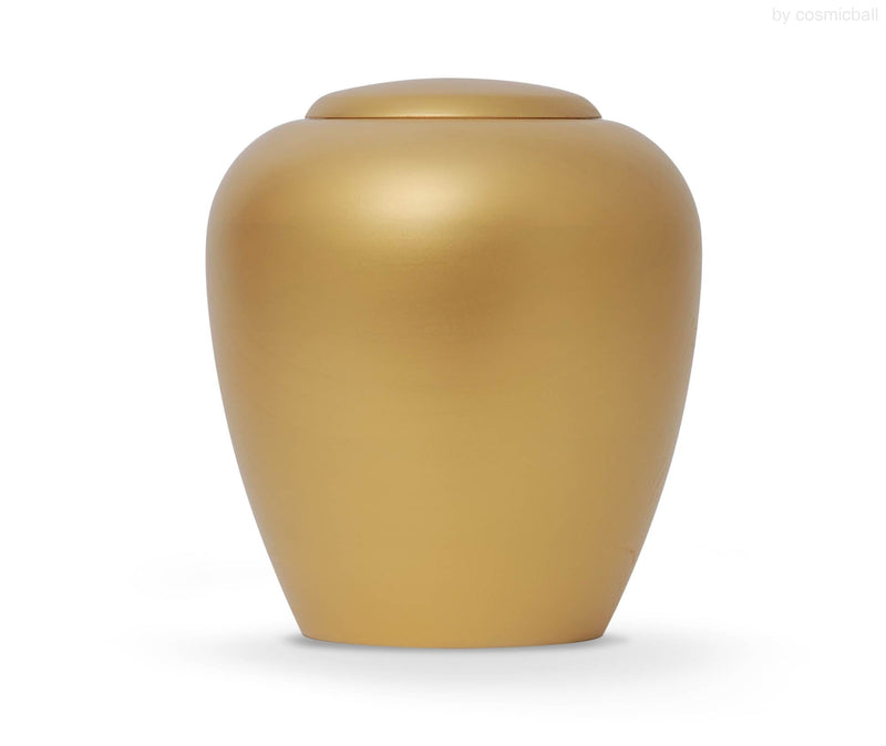 yasura® amphora | Wooden urn poplar “gold” or maple “gold solid”